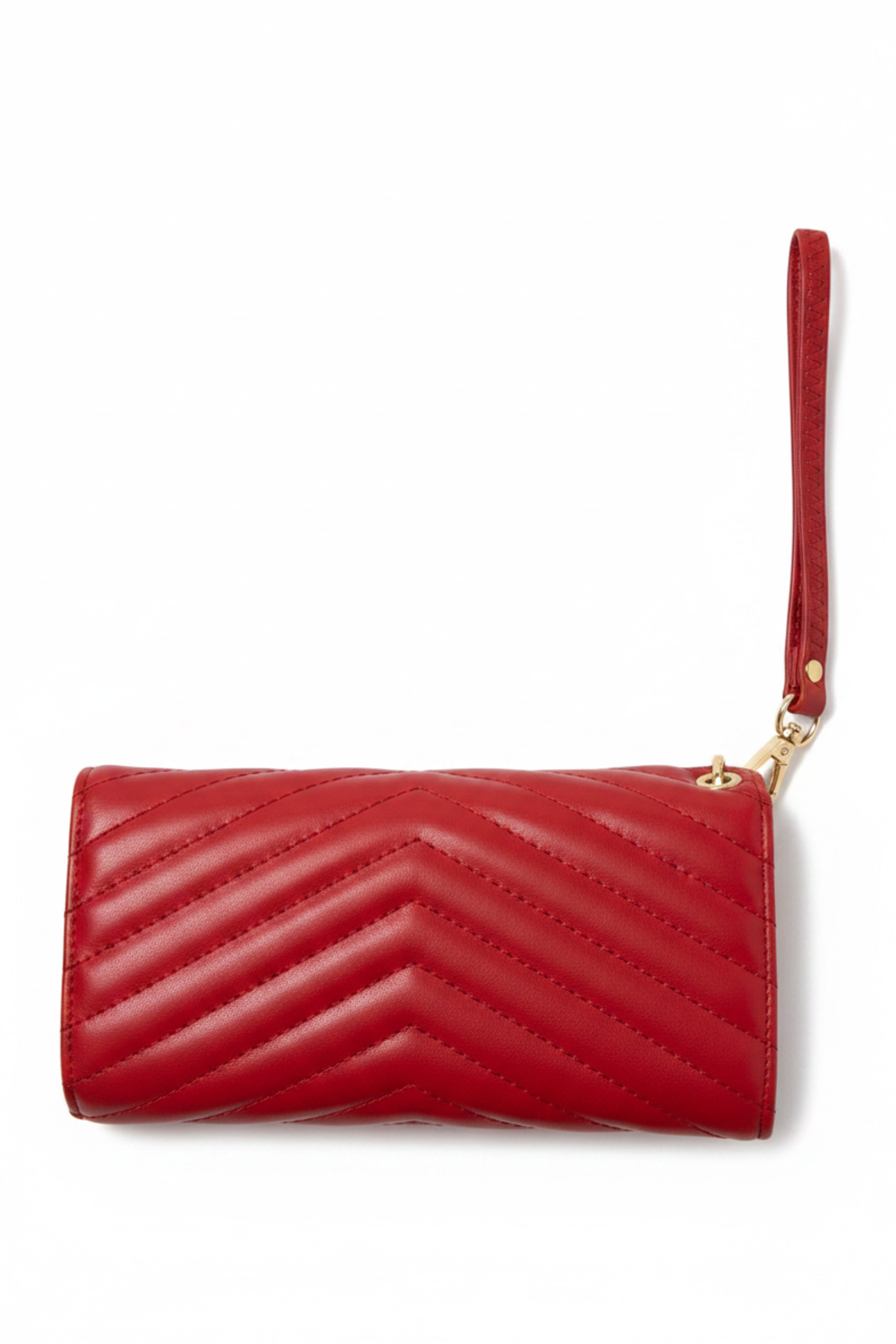 Ruby Quilted Envelope Wristlet