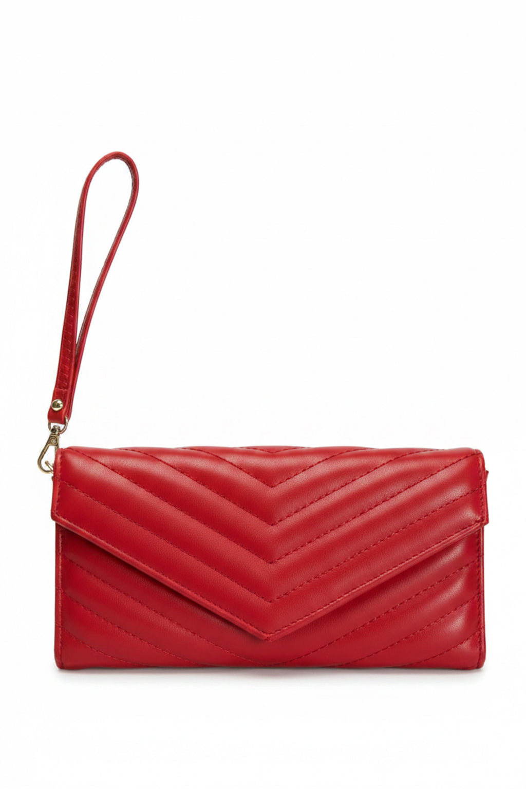 Ruby Quilted Envelope Wristlet