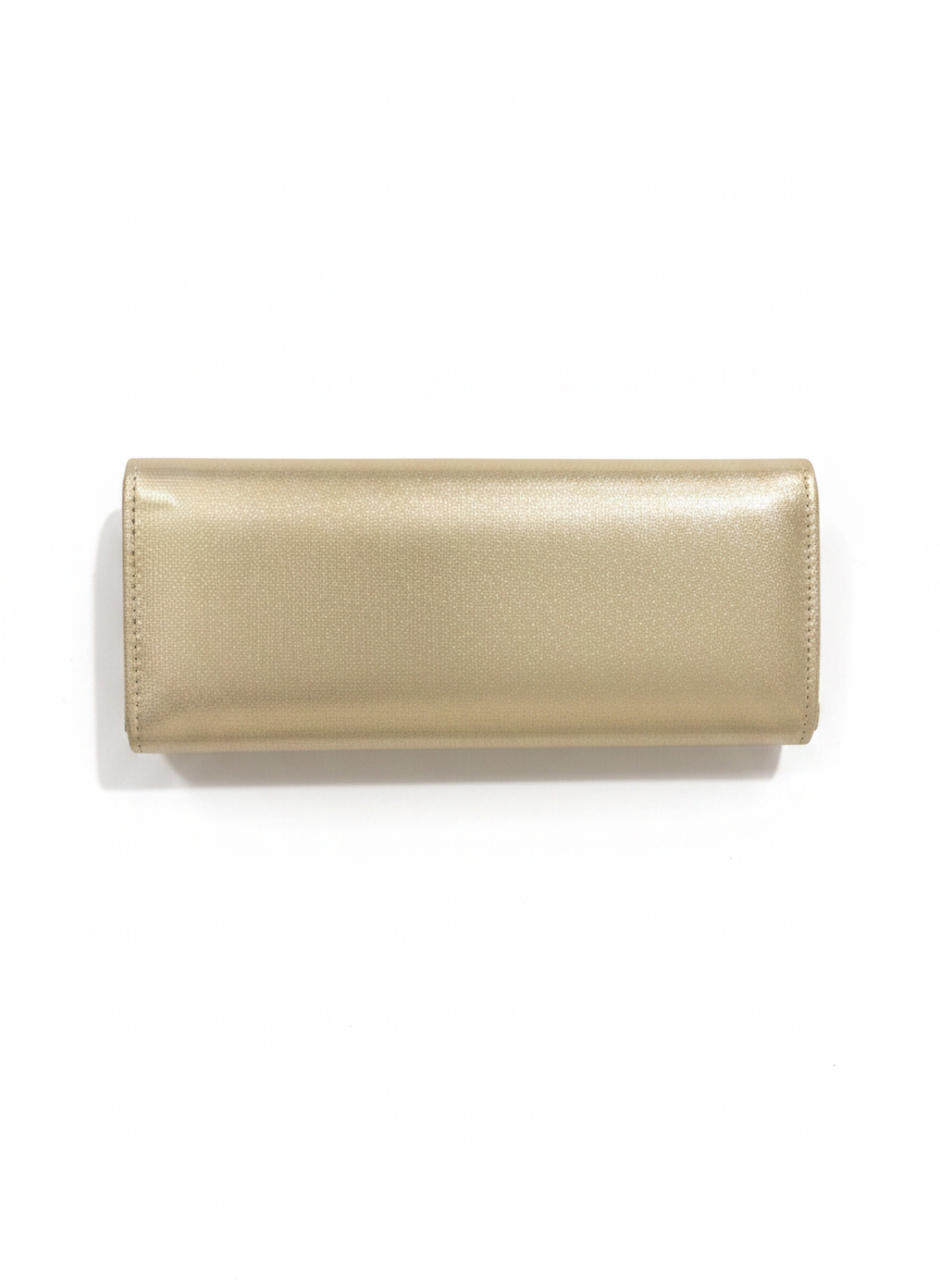 Gold Geometric Studded Evening Clutch