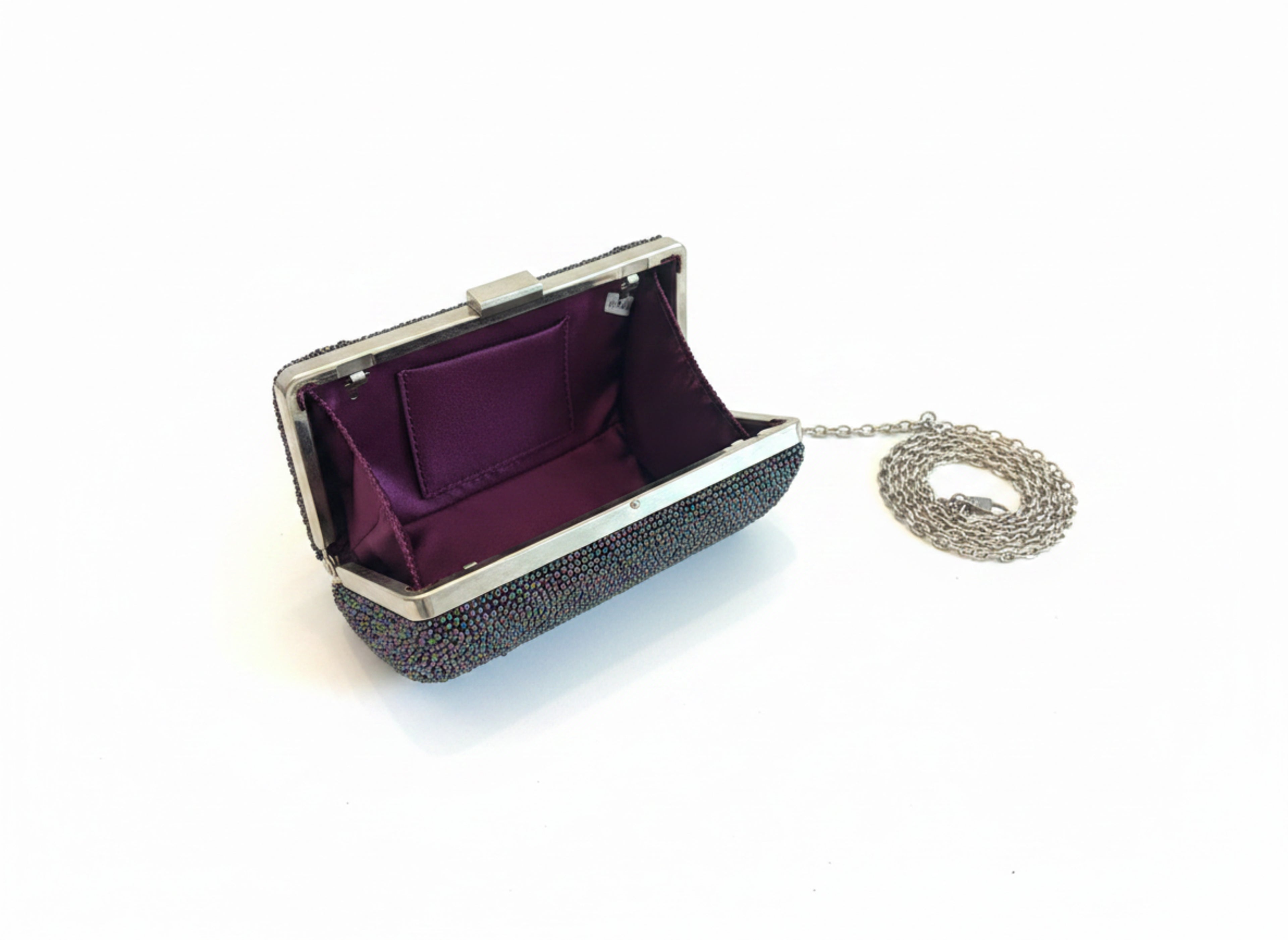 Opal Shine Beaded Evening Clutch